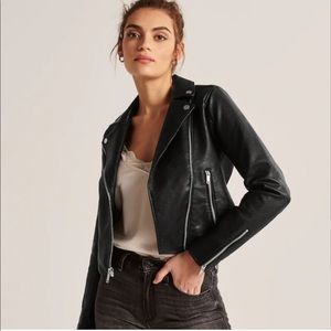 Abercrombie and Fitch vegan leather moto jacket
